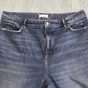 Curvy, straight, cropped Loft jeans